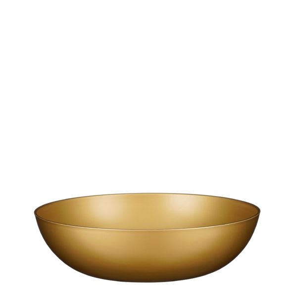 Bowl Recycled Plastic Matt Gold