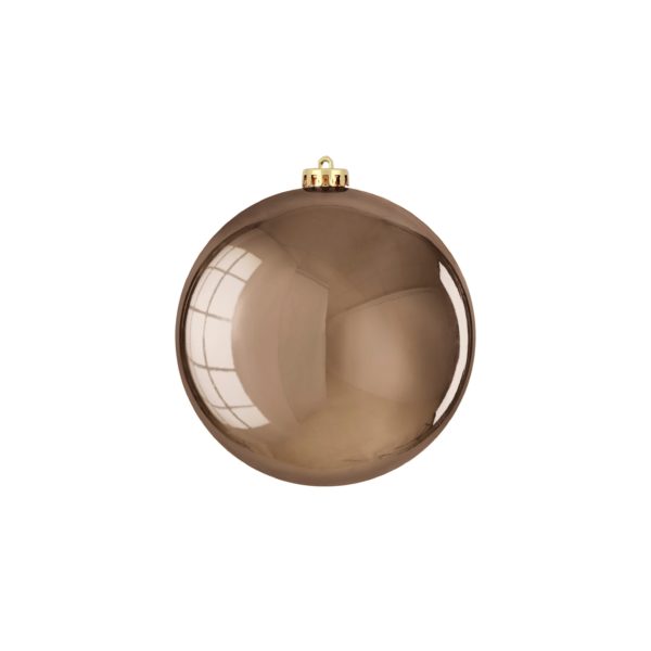 Bauble Unbreakable Brown Shiny 15cm