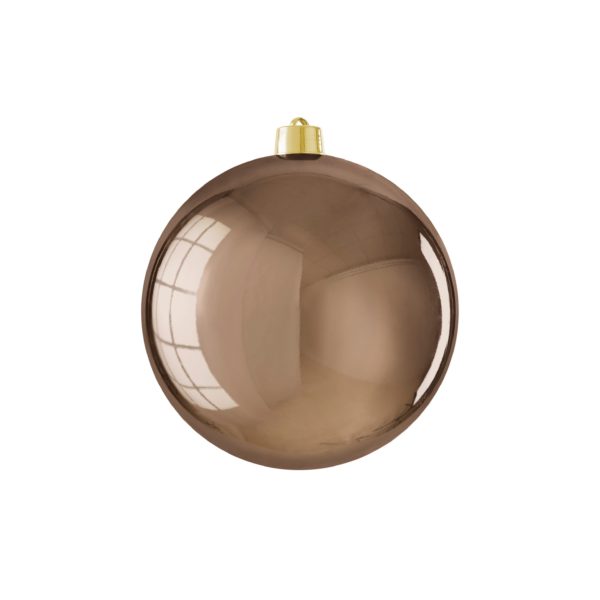 Bauble Unbreakable Brown Shiny 20cm