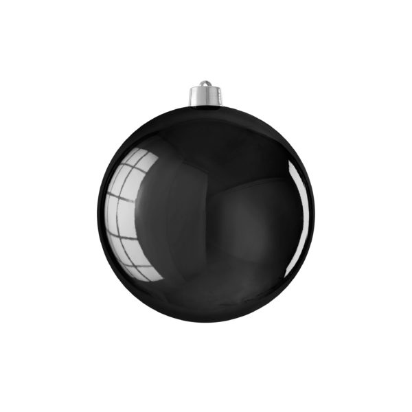 Bauble Unbreakable Black Shiny 20cm