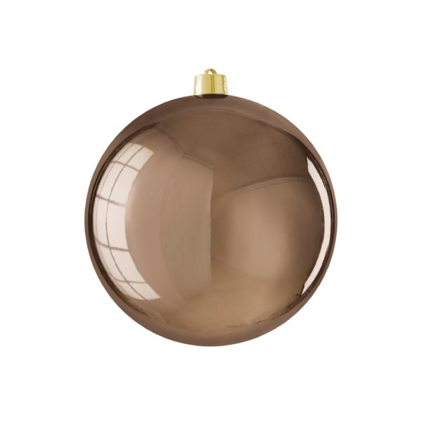 Bauble Unbreakable Brown Shiny 25cm