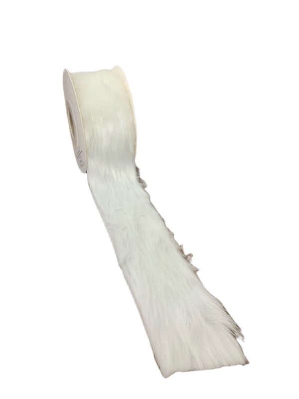 Ribbon White Fur