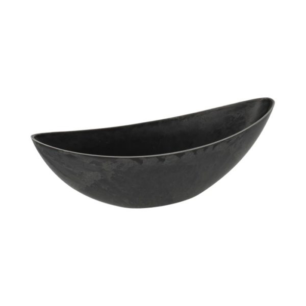 Plastic Dish Grey Boat 24x10x14cm