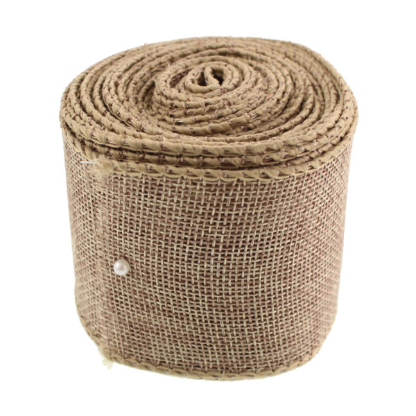 Faux Jute Ribbon Natural 6.4cm