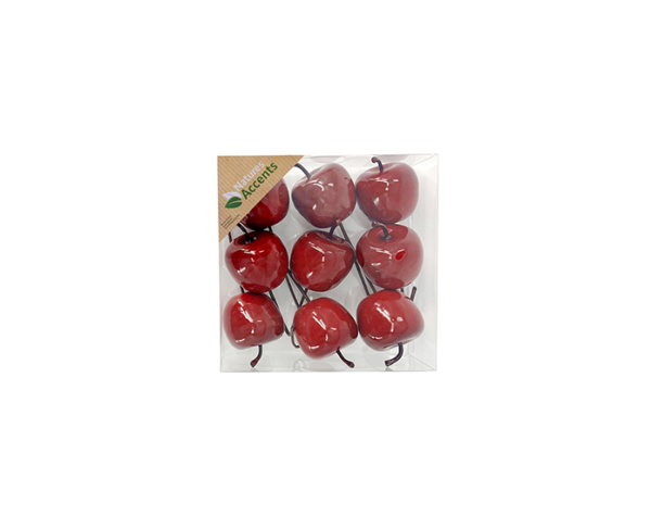 Apples on Wire in box 4cm Red